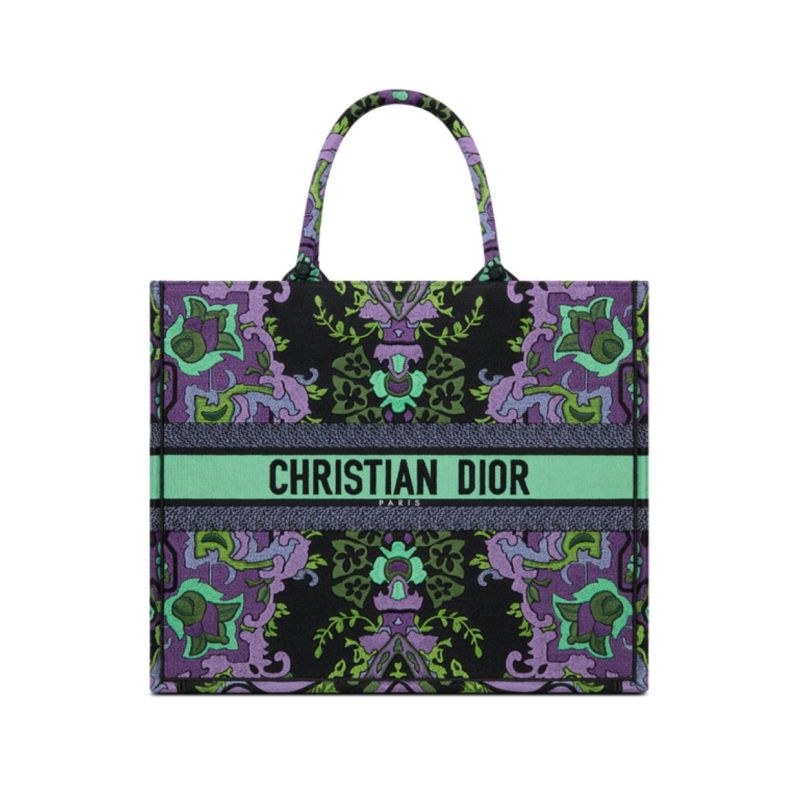 Christian Dior Large Dior Book Tote Multicolor Dior Indian Purple For Women M1286ZESK_M19E- 42 Cm/ 16.5 Inches