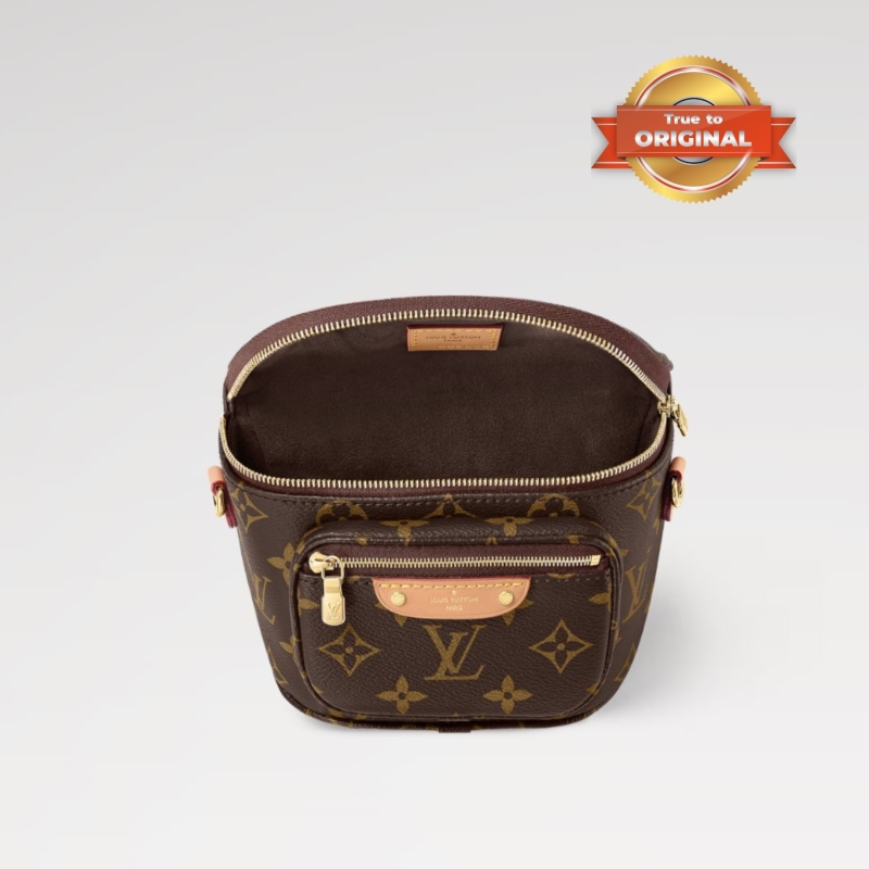 [True-to-ORIGINAL] Louis Vuitton Mini Bumbag Brown For Women 17cm / 6.7 in M82335