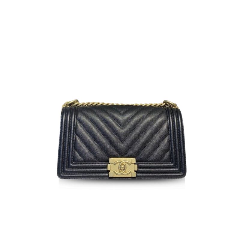 Chanel Boy HandBag Black For Women, Women’s Bags, Shoulder And Crossbody Bags 9.8in/25cm A67086
