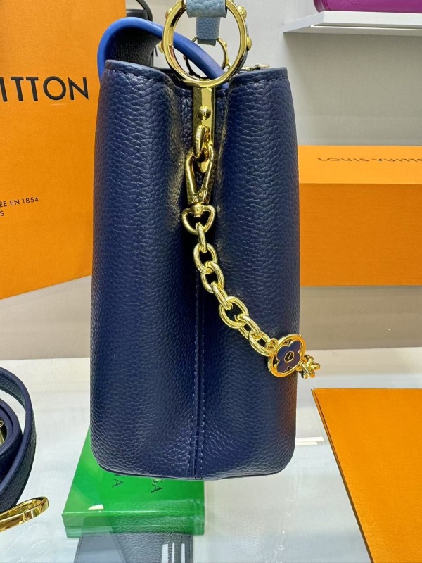 Louis Vuitton Capuciness MM Handbag Blue For Women, Women’s Handbags, Shoulder Bags And Crossbody Bags 12.4in/32cm LV
