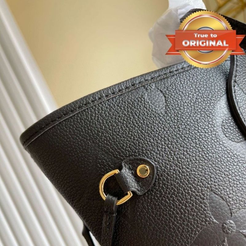 [True-to-ORIGINAL] Louis Vuitton Neverfull MM Tote Bag Black For Women 12.2in/31cm M45685