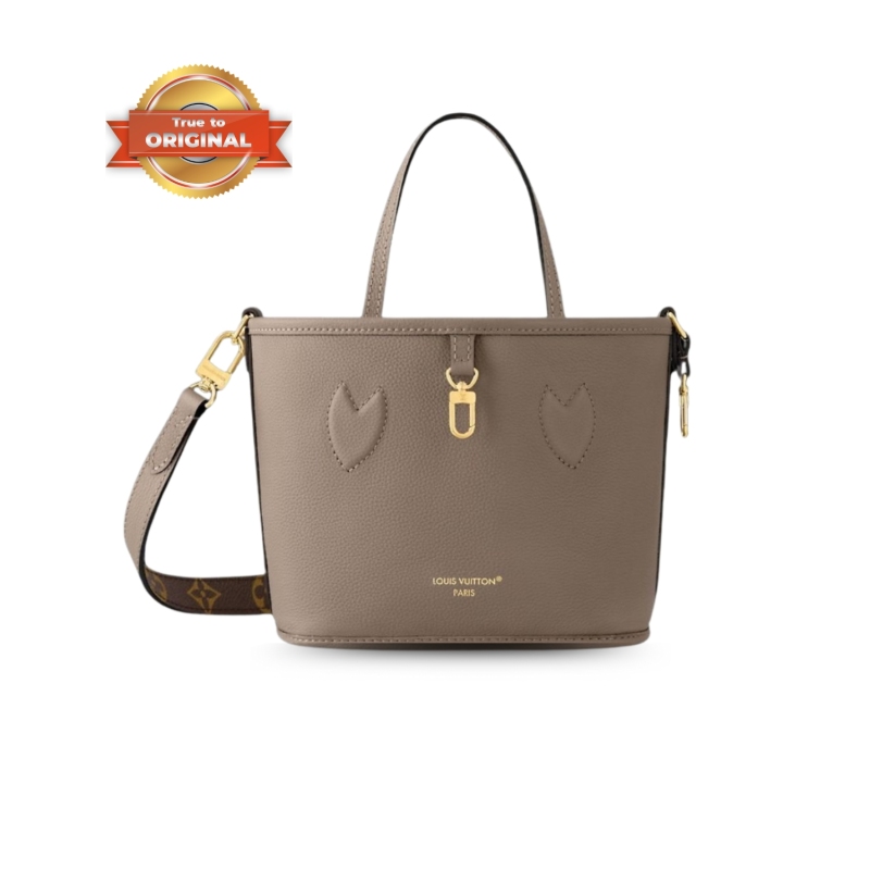[True-to-ORIGINAL] Louis Vuitton Neverfull Bandoulière Inside Out BB Dark Fango For Women 24cm/9.4in M12109