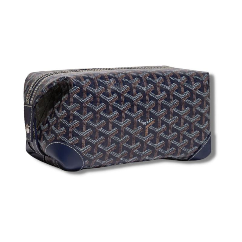 Goyard Bowling 25 Toiletry Bag Navy Blue/Black/Brown For Women‎ 9.4in/24cm BOWLIN025TY01CL03P
