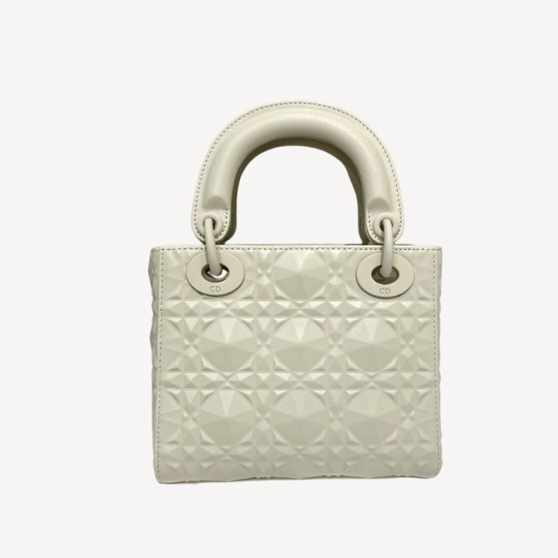 Dior Christian Dior Mini Lady Bag White For Women 6.5in/17cm