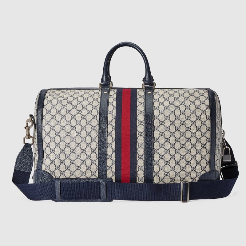 Gucci Savoy Large Duffle Bag Beige 20.5 in/ 52 cm 724612 9AAB6 4076