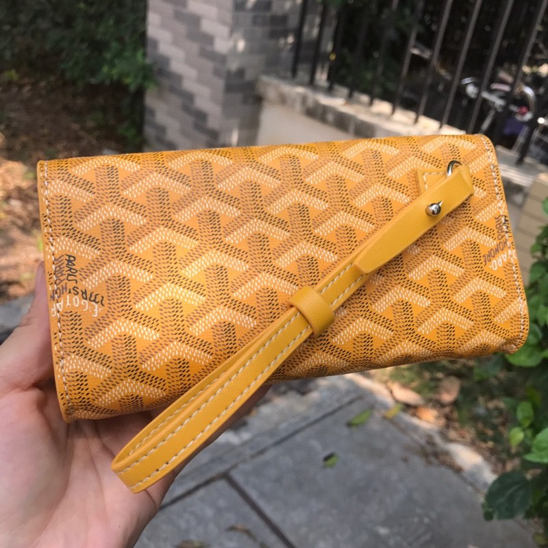 Goyard Monte-Carlo Mini Case Yellow/Navy Blue/Dark Grey For Women‎ 7.5in/19cm MONTE2MINTY50CL50P