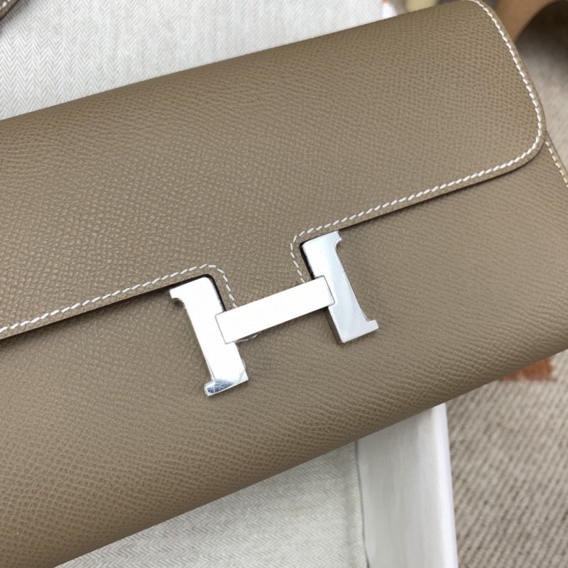 Hermes Constance Long Togo Wallet Brown, Silver Toned Hardware Bag For Women, Women’s Handbags, Shoulder Bags 8.1in/21cm