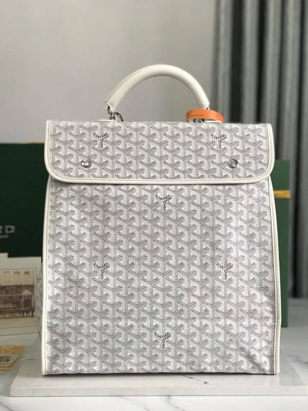 Goyard Saint Léger Backpack White For Women‎ 14.6in/37cm STLEGEMMLTY50CG50P