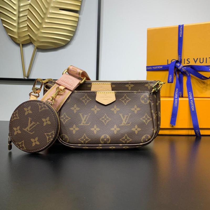 Louis Vuitton Multi Pochette Accessoires Monogram Canvas Brown For Women 9.4in/24cm LV M44840