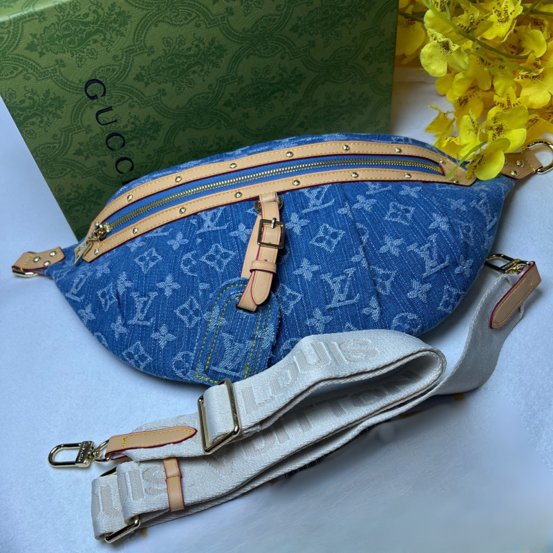 Louis Vuitton High Rise Blue Denim Bag For Women M46837 – 15 Inches / 38 Cm