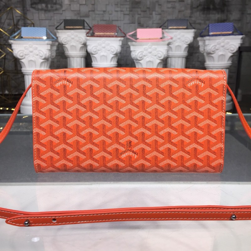 Goyard Monte Carlo PM Clutch Green/Light Blue/Orange For Women‎ 9.8in/25cm