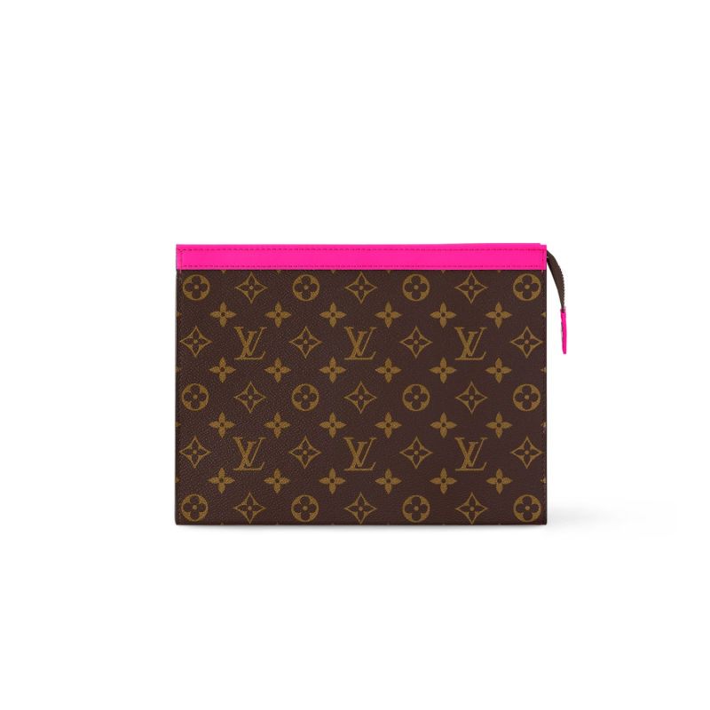 Louis Vuitton Pochette Voyage MM Pouch Bag Pink For Women 10,6in/27cm M82858