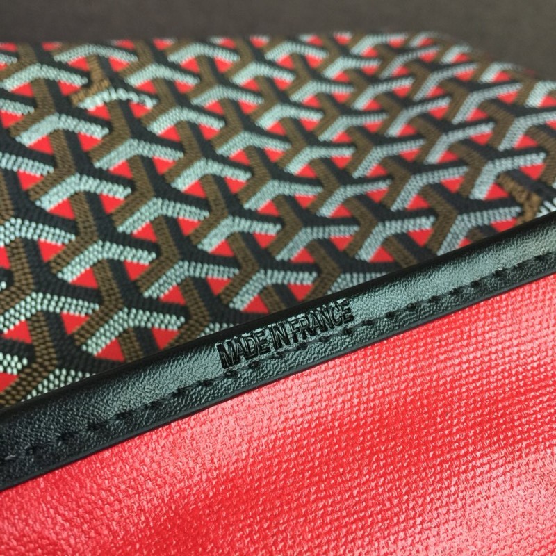 Goyard Anjou GM Bag Red/Green For Women‎ 15.7in/40cm