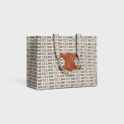Celine Large Cabas Thais In Textile With Celine All-Over Bags For Women 196762FEF.02NT- 40 Cm/ 16 Inches