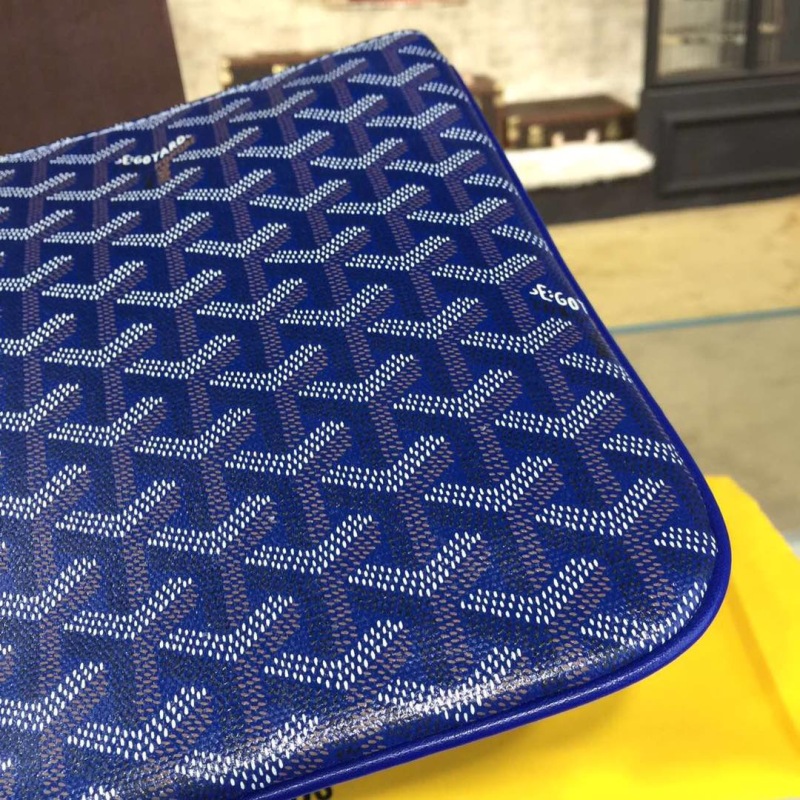 Goyard Senat MM Pocket Grey/Dark Blue/Burgundy For Women‎ 11.8in/30cm SENAT2MMLTY09CL09P