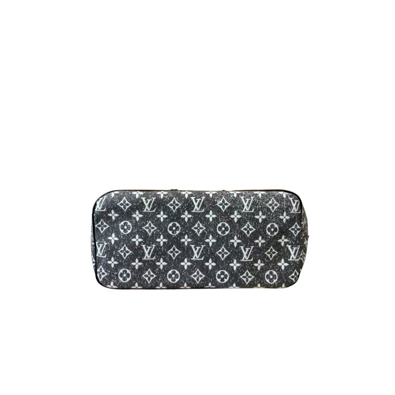 Louis Vuitton Neverfull MM Monogram Jacquard Denim Totes Bag Grey For Women 12.2in/31cm M21465