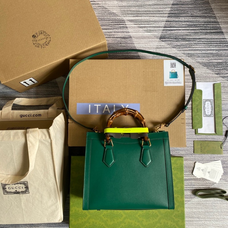 Gucci Diana Small Tote Bag Green For Women, Women’s Bags 11in/27cm GG ‎