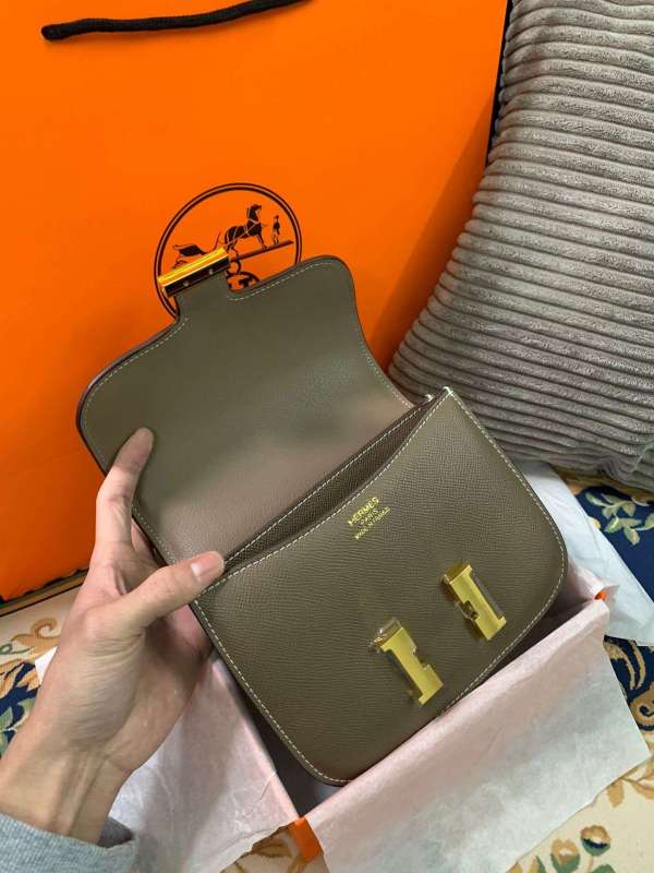 Hermes Constance Khaki Green For Women 19cm / 7.4in