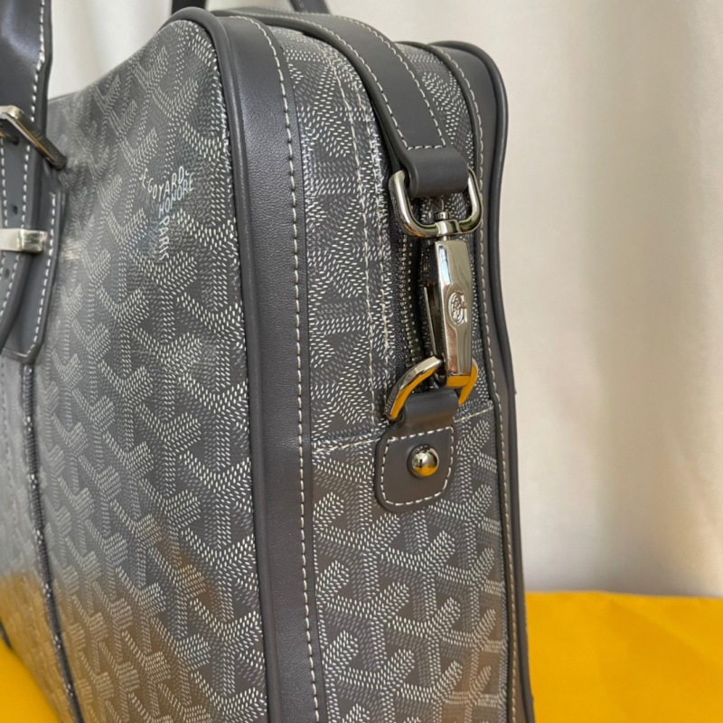 Goyard Ambassade MM Document Case Green/Grey/Black For Women‎ 16.1in/41cm AMBASSMMLTY01CL03P