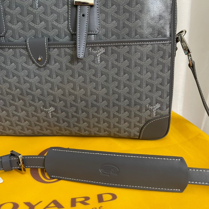 Goyard Ambassade MM Document Case Green/Grey/Black For Women‎ 16.1in/41cm AMBASSMMLTY01CL03P