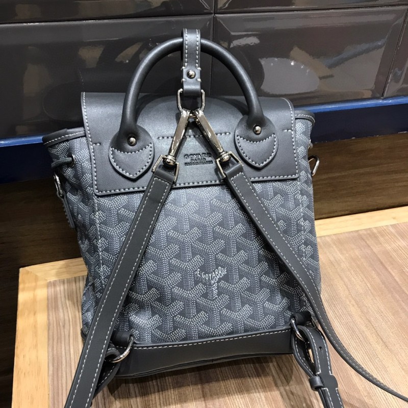 Goyard Alpin Mini Backpack Green/Navy Blue/Grey For Women‎ 9.1in/23cm ALPIN2MINTY33CL33P