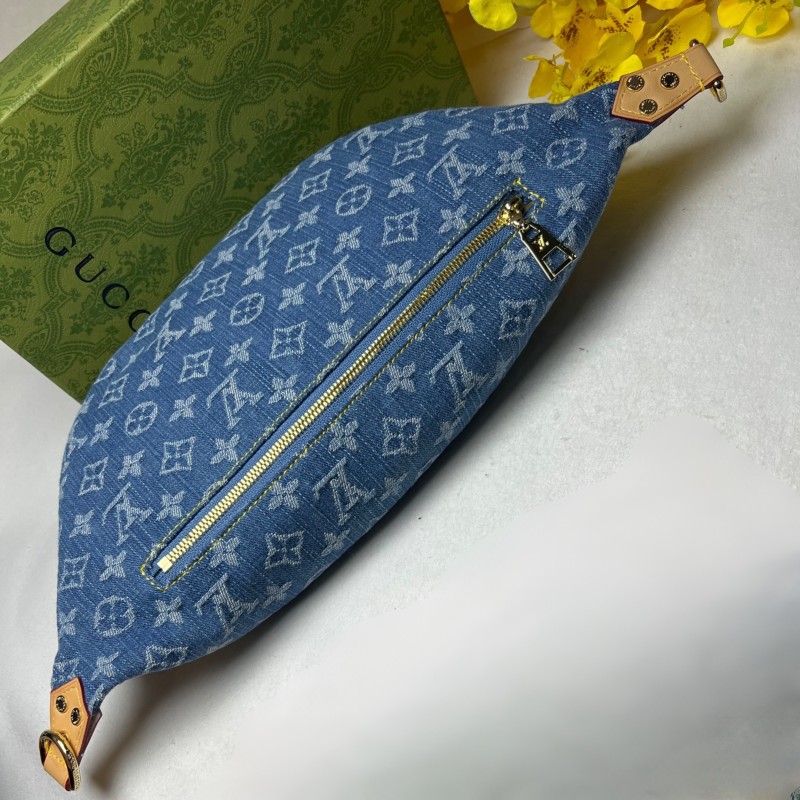 Louis Vuitton High Rise Blue Denim Bag For Women M46837 – 15 Inches / 38 Cm