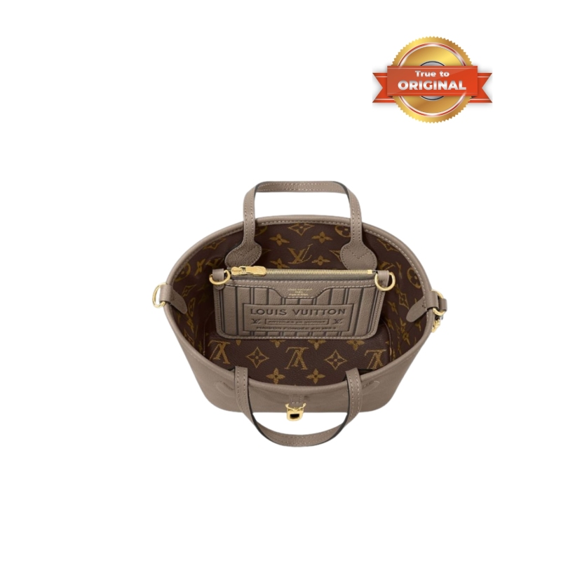 [True-to-ORIGINAL] Louis Vuitton Neverfull Bandoulière Inside Out BB Dark Fango For Women 24cm/9.4in M12109