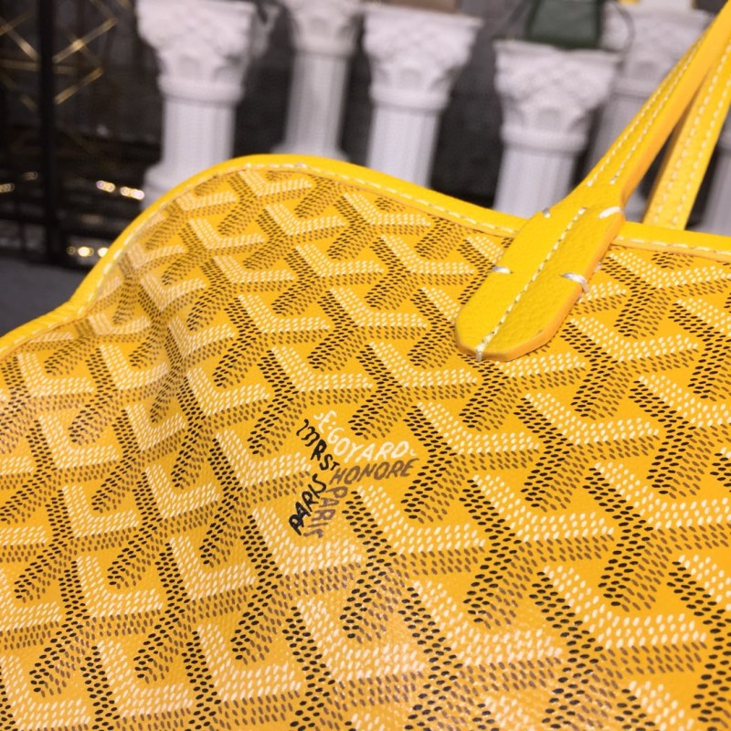 Goyard Hardy PM Bag Yellow/Black/Green For Women‎ 15.7in/40cm HARDY2PMLTY07CG07P