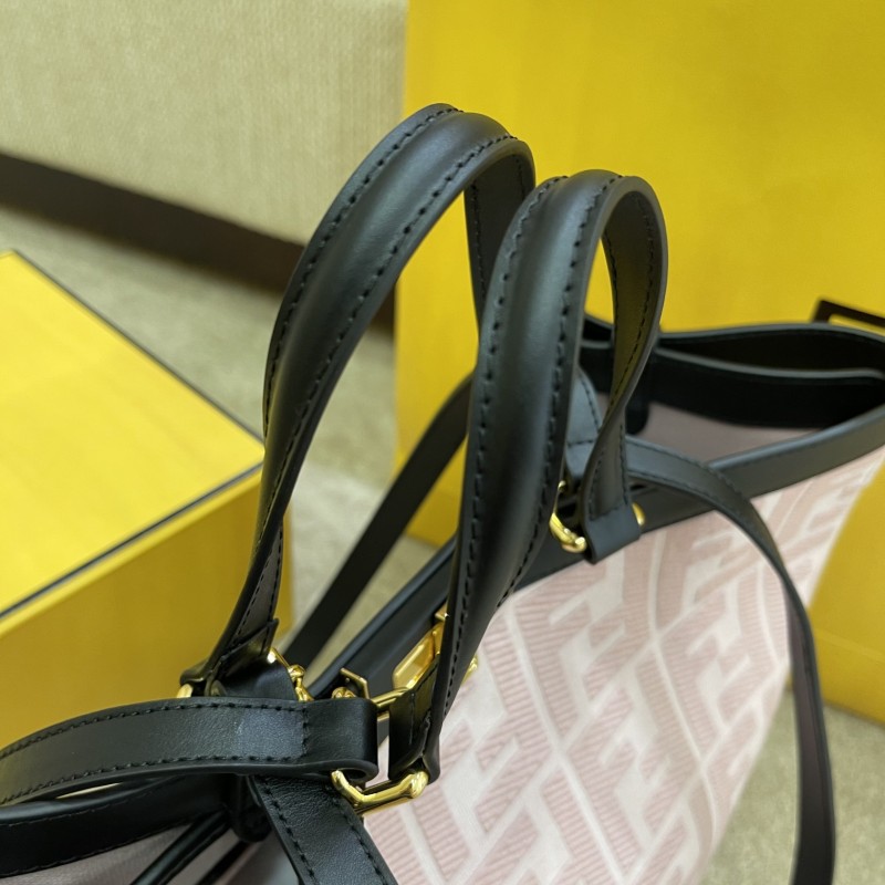 Fendi Peekaboo X-tote Bag Pink Canvas For Women, Women’s Handbags, Shoulder Bags 16.1in/41cm FF 8BH374