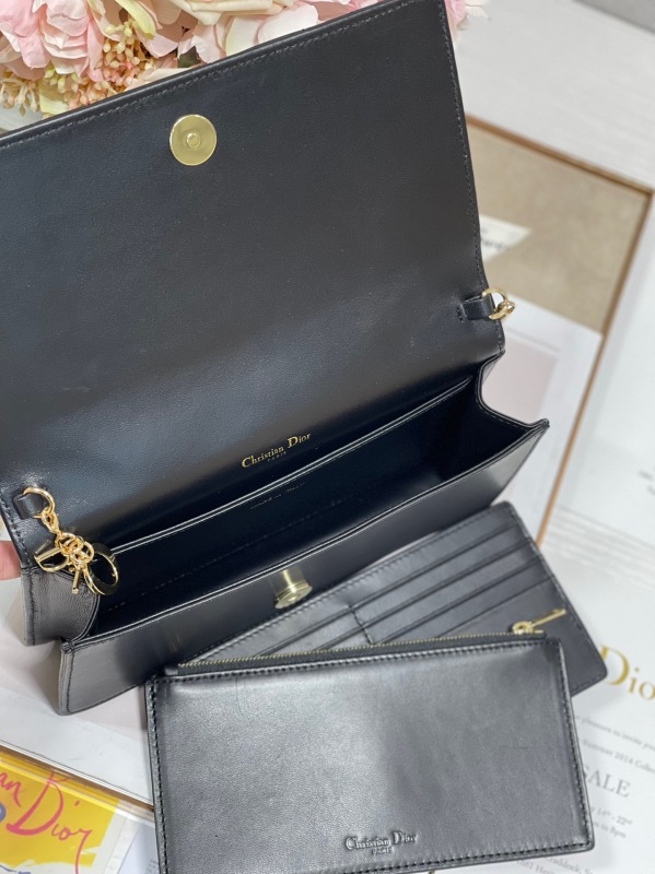 Christian Dior Lady Dior Pouch Black, For Women, Women’s Handbags 8.5in/21.5cm CD S0204SLOI_M989