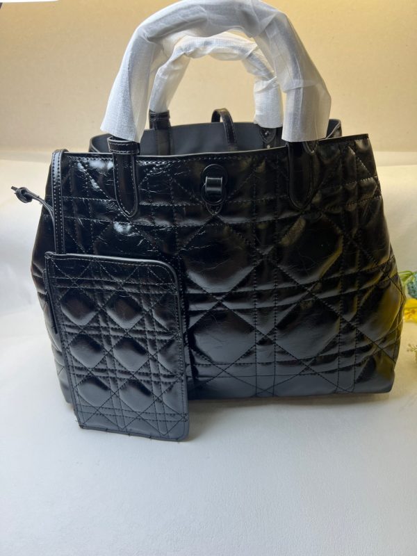Christian Dior Large Dior Toujours Bag Black For Women M2820SNIO_M900 – 37 Cm/ 14.5 Inches