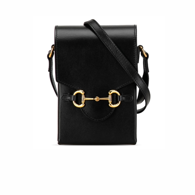 Gucci Horsebit 1955 Mini Black Bag 17cm
