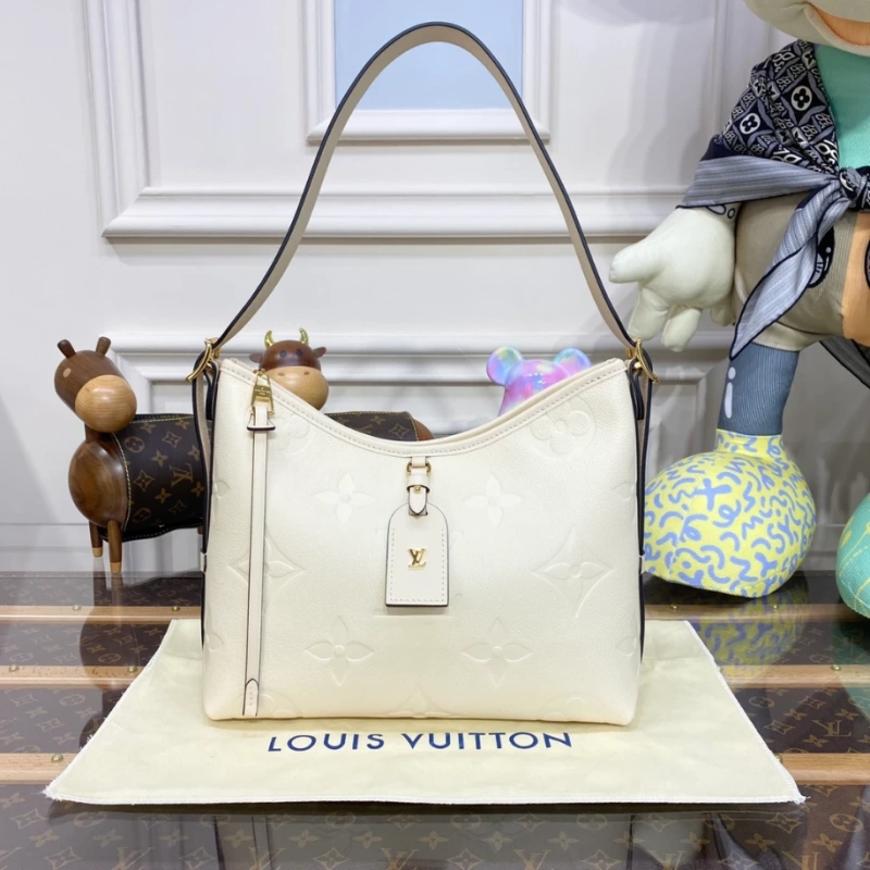 Louis Vuitton CarryAll MM Monogram Empreinte White For Women 15.4in/39cm