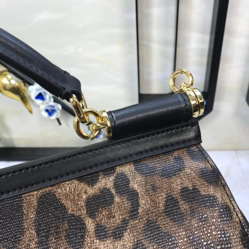 Dolce & Gabbana Sicily Bag In Leopard-Print Pony Hair Multicolour For Women 10.2in/26cm DG