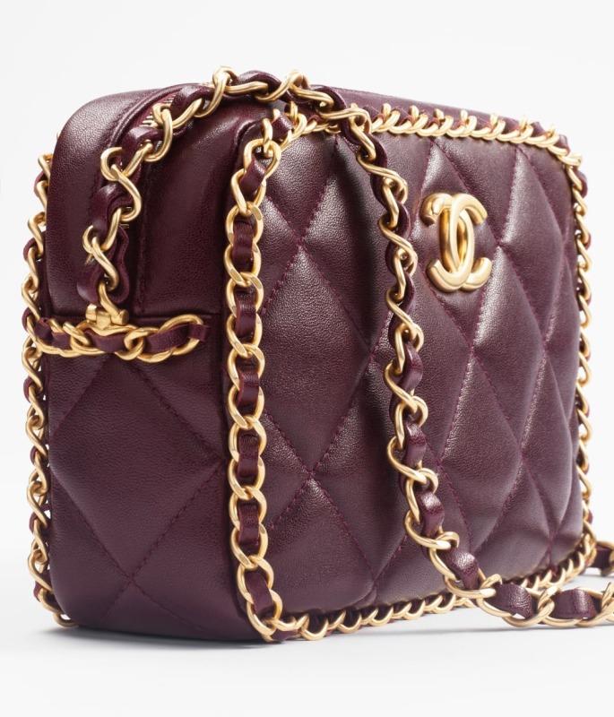 Chanel Small Camera Case Burgundy For Women 9.1in/23cm AS5086-B17712-NZG79