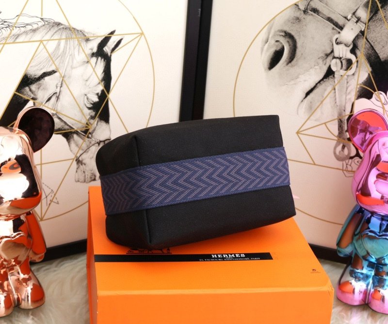 Hermes Bride A Brac Case Black Bag For Women, Women’s Handbags, Shoulder Bags 9.8in/25cm