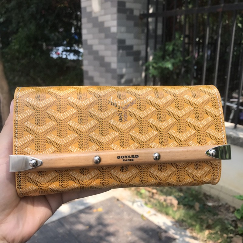 Goyard Monte-Carlo Mini Case Yellow/Navy Blue/Dark Grey For Women‎ 7.5in/19cm MONTE2MINTY50CL50P