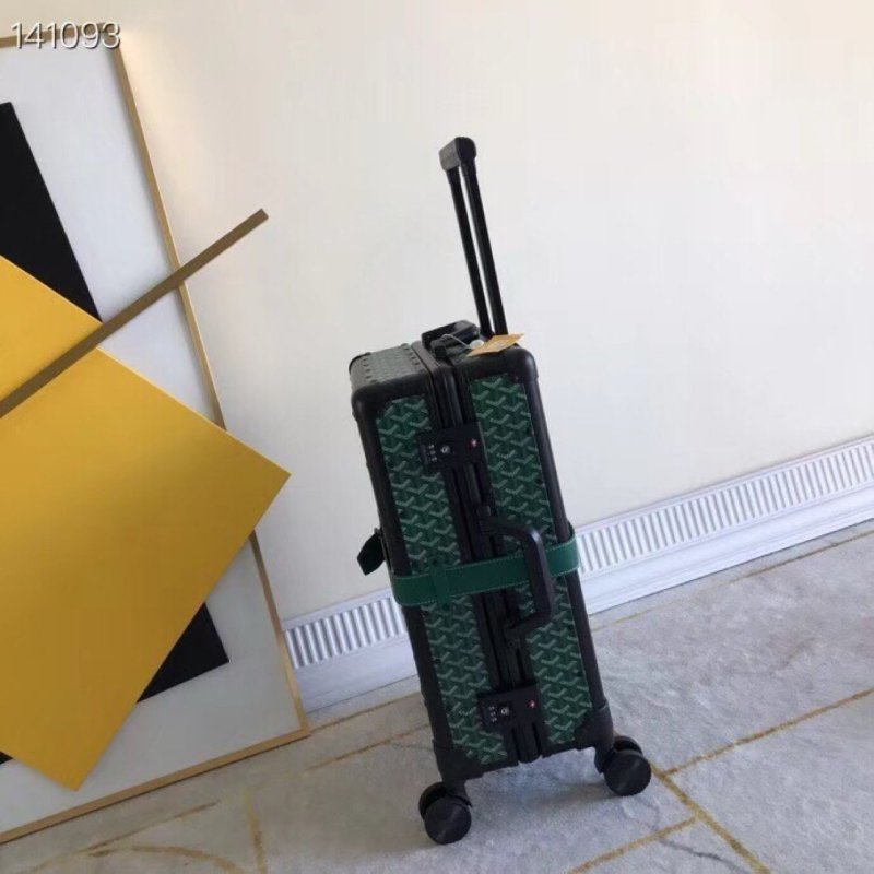 Goyard Bourget PM Trolley Case Green For Women‎ 19.7in/50cm
