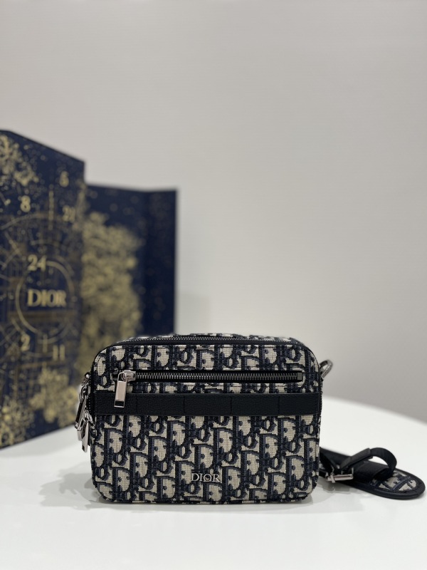 Dior Safari Messenger Bag Black For Women 8.5in/22cm 1ESPO206YKY_H27E