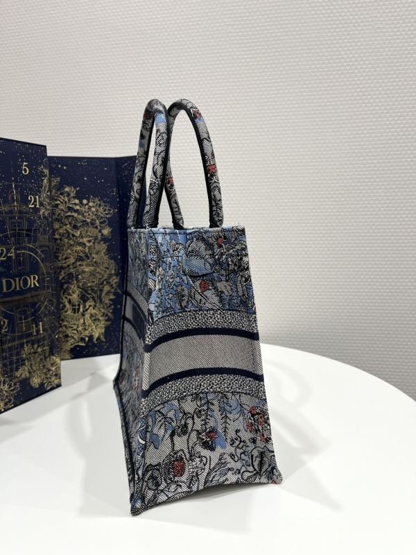 Dior Medium Dior Book Tote Denim Multicolor For Women 14in/36 cm M1296ZRZI_M49E