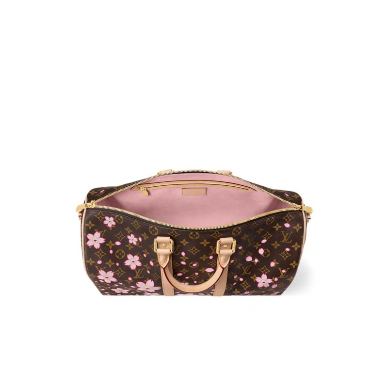 Louis Vuitton LV x Murakami Keepall Bandoulière 45 Sakura Brown 45cm/18in – M13752