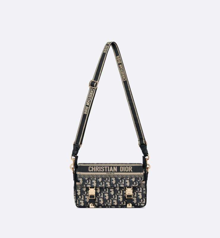 Christian Dior Small Diorcamp Blue Bag For Women M1241ORIW_M928- 9 Inches/ 23 Cm