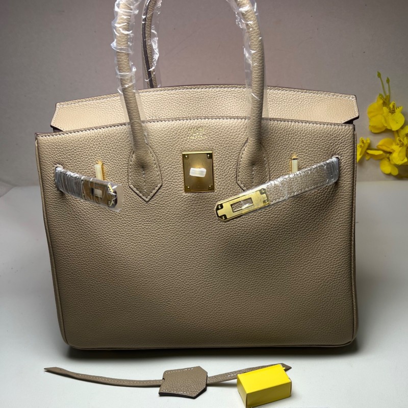 Hermes Birkin 30 Beton Togo Light Brown For Women 30cm / 11.8in