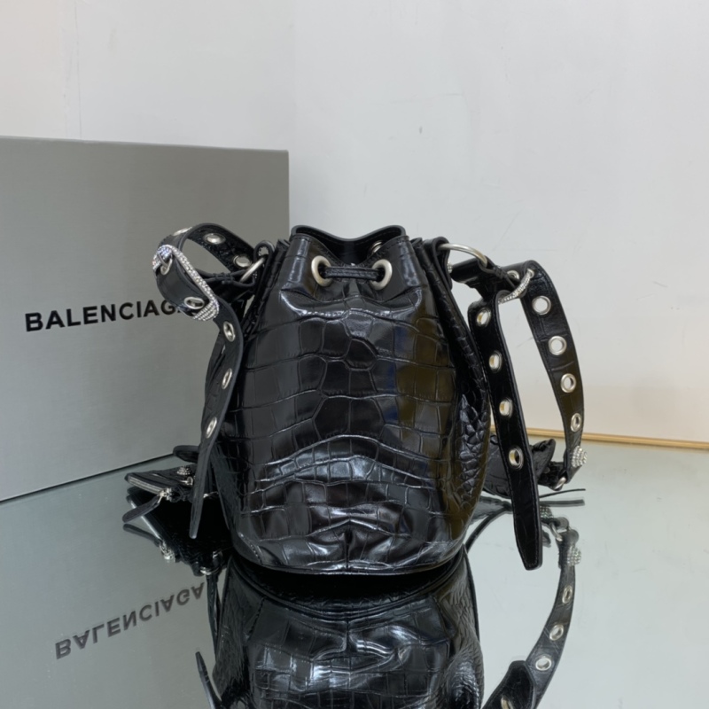 Balenciaga Le Cagole XS Bucket Bag Black For Women‎ 7.8in/19.8cm