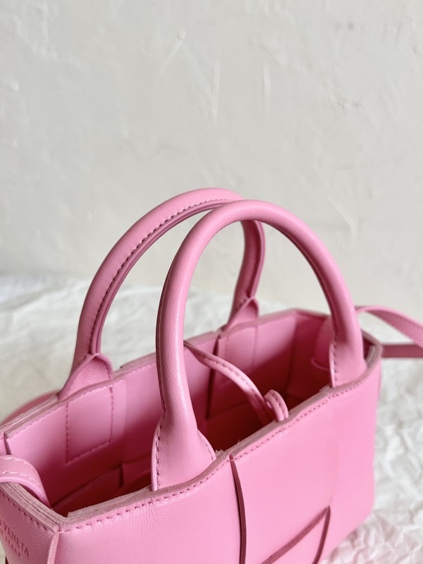 Bottega Veneta Candy Arco Tote Bag Dark Grey/Pink For Women‎ 7.1in/20cm 72909VCQC2133