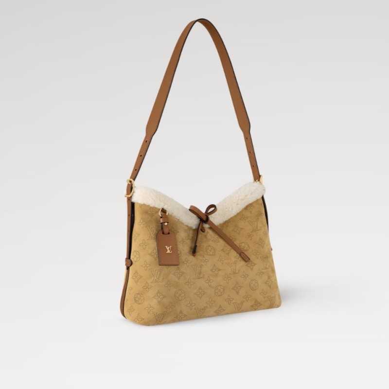 Louis Vuitton CarryAll PM Handbag Beige For Women 11.4in/29cm M11843