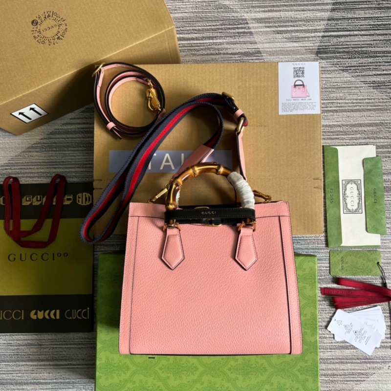 Gucci Diana Small Tote Bag Pink For Women, Women’s Bags 11in/27cm GG