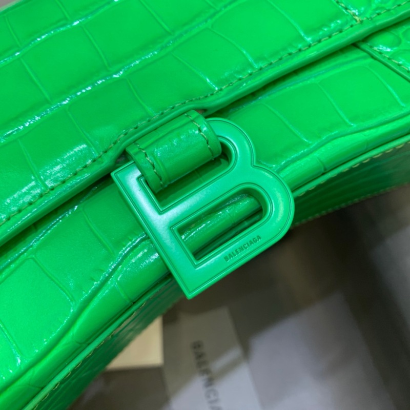 Balenciaga Hourglass Small Handbag In Bright Green, For Women, Women’s Bags 9in/23cm