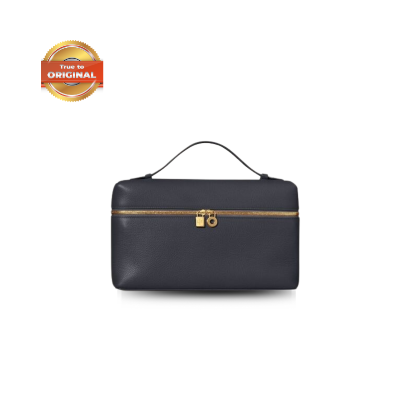 [True-to-ORIGINAL]Loro Piana Extra Pocket L27 Bag Navy Blue For Women 10.6in/27cm FAN4043 W000