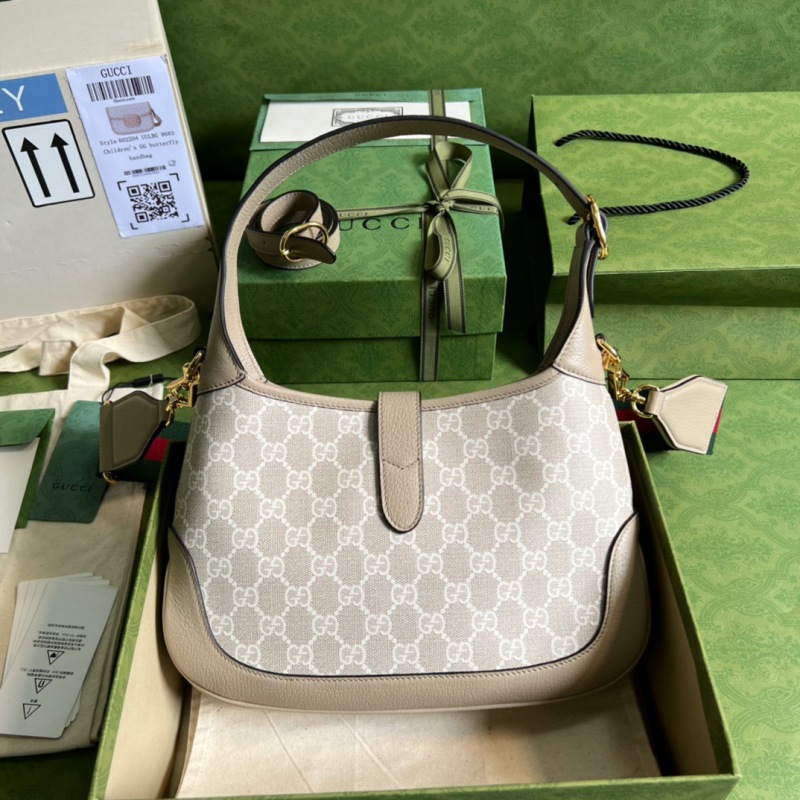Gucci Jackie 1961 Small GG Shoulder Bag Beige For Women, Women’s Bags 11in/28cm GG ‎678843 UULAG 9682